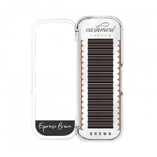 Cashmere Lashes Brown Flat Classic Lash Extensions - Espresso