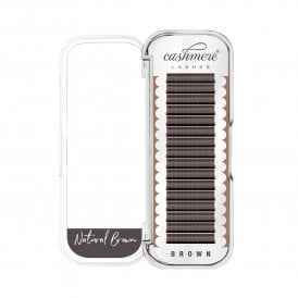 Brown Flat Classic Lash Extensions - Natural