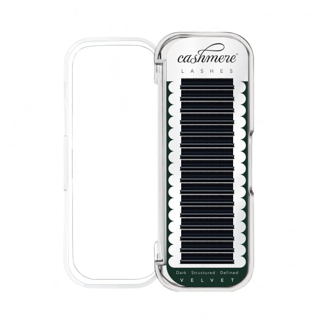 Cashmere Lashes Cashmere VELVET Matte Flat Lash Extensions – Deep Black Finish