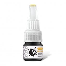 FairyFix Gentle eyelash extension glue bottle showing low-fume professional adhesive designed for sensitive eyes and comfort-focused lash services