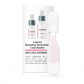 LashArt Lash Bonder 1ml, UK-made professional solution designed to instantly cure the adhesive bond and enhance lash extension retention.