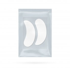 LashArt CURVE Bio-Hydrogel Eye Pads for eyelash extensions, professional under-eye pads engineered for round eyes and curved under-eye contours.