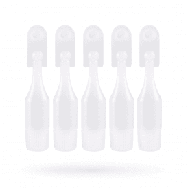 LashArt empty 0.5g lash adhesive bottles for glue decanting, sampling and travel use