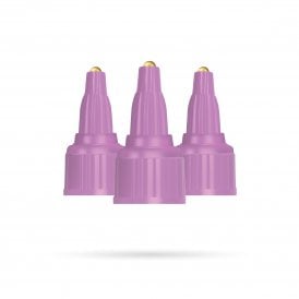 LashArt replacement glue nozzle caps lilac pink 3 pack for 5g lash adhesive bottles