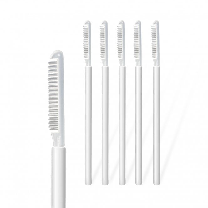 LashArt  Slim Lash & Brow Grooming Combs – Dual-Row Precision Design (25pcs)