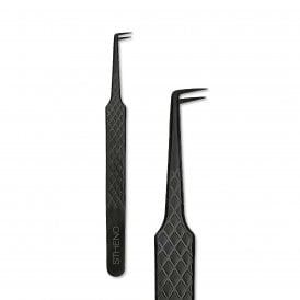 LashArt STHENO 90 Degree Angle Fibre Tip Lash Tweezers