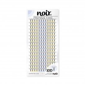 Noir Volume Lashes 0.05 10D Premade Wide Lash Fans Short Stem