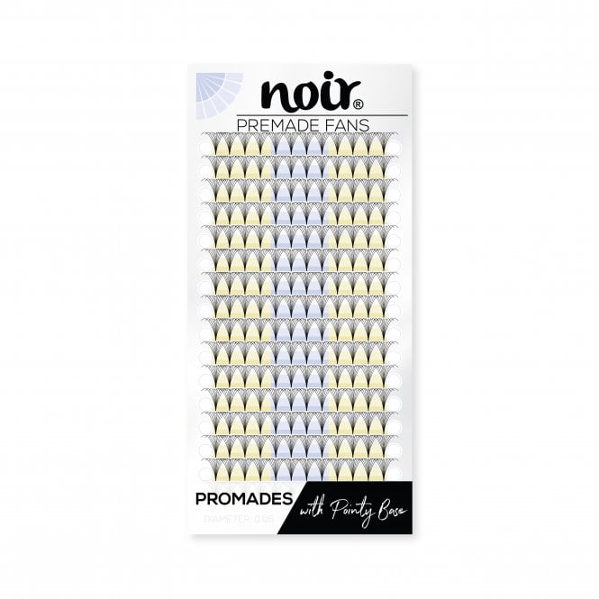 Noir Volume Lashes  0.05 10D Promade Wide Lash Fans Short Stem