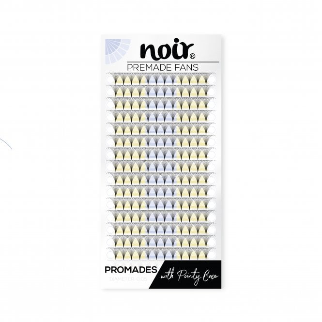 Noir Volume Lashes  0.05 14D Promade Wide Lash Fans Short Stem