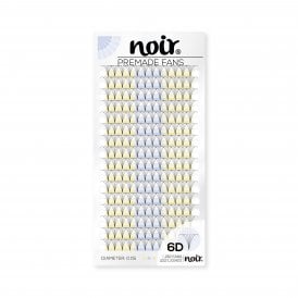Noir Volume Lashes 0.05 6D Premade Wide Lash Fans Short Stem