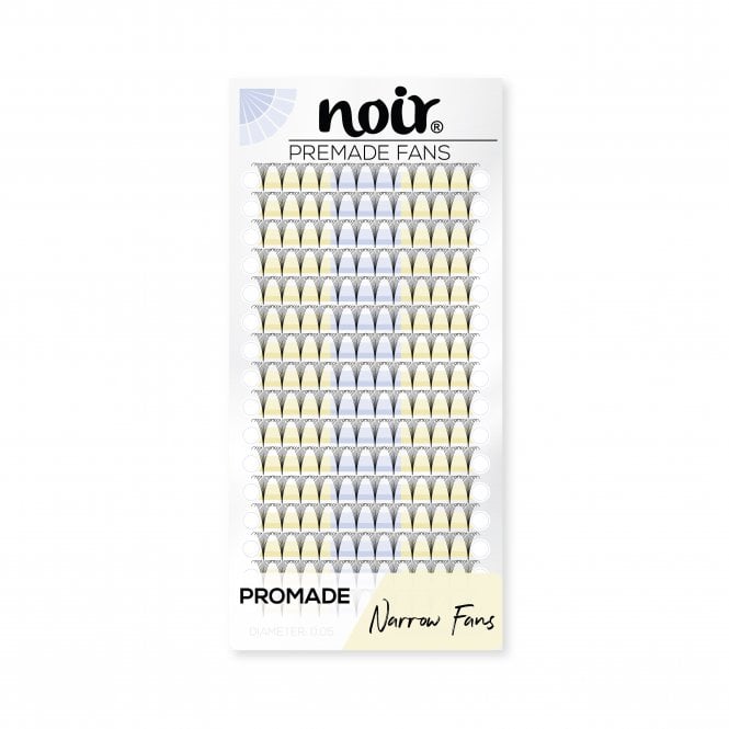 Noir Volume Lashes  0.05 9D Promade Narrow Lash Fans Long Stem