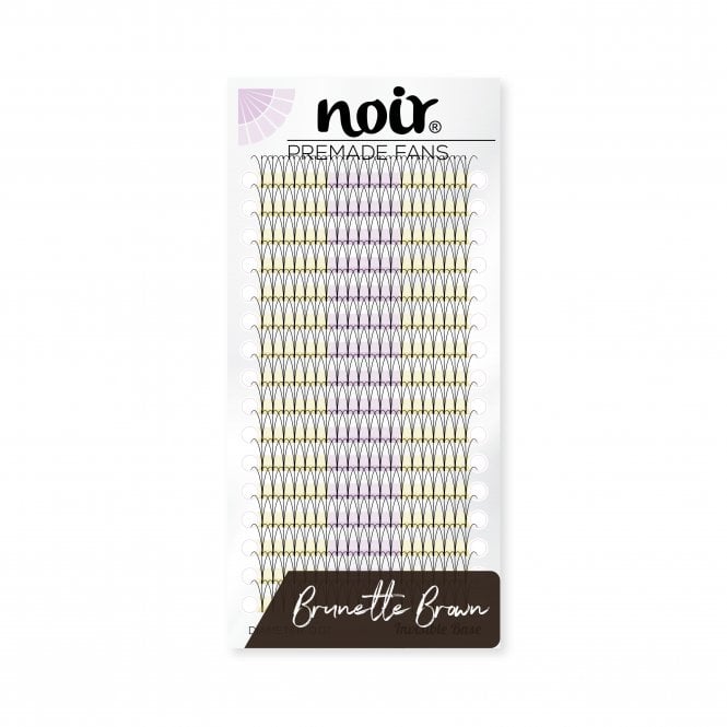 Noir Volume Lashes 0.07 3D Premade Lash Fans | Brown Eyelash Extensions