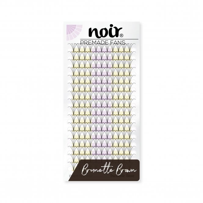 Noir Volume Lashes 0.07 4D Premade Lash Fans | Brown Eyelash Extensions
