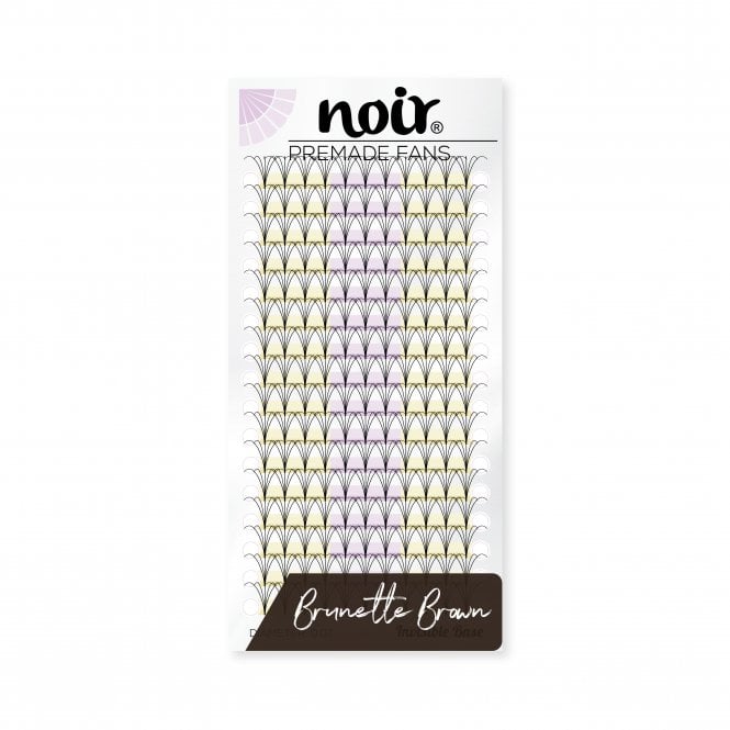 Noir Volume Lashes 0.07 5D Premade Lash Fans | Brown Eyelash Extensions