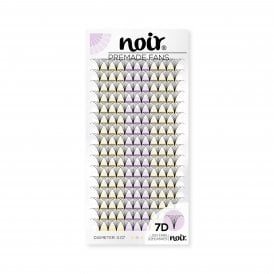 Noir Volume Lashes 0.07 7D Premade Lash Fans Short Stem
