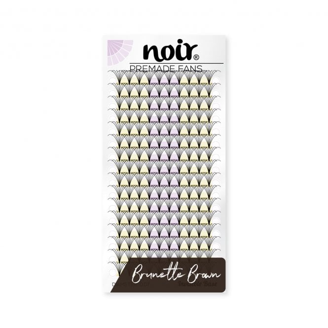 Noir Volume Lashes 0.07 7D Premade Lash Fans UK – Full Volume Brown Lash Extensions