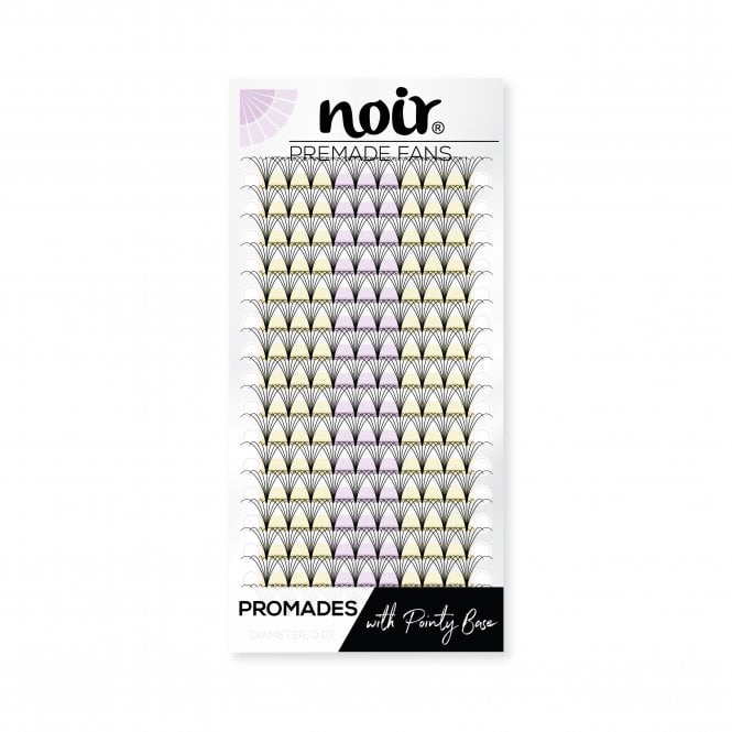 Noir Volume Lashes  0.07 7D Promade Wide Lash Fans Short Stem