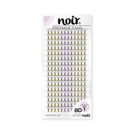 Noir Volume Lashes 0.07 8D Premade Lash Fans Short Stem