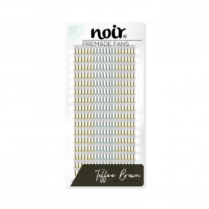 Noir Volume Lashes 0.10 3D Premade Lash Fans | Brown Eyelash Extensions