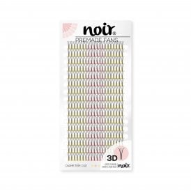 Noir Volume Lashes 0.12 3D Premade Lash Fans Short Stem