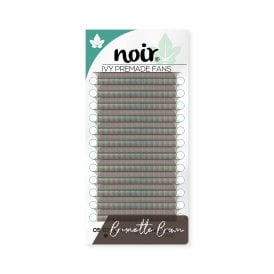 4D W Brown Lash Extensions – Brunette Narrow Volume Lashes Noir Ivy