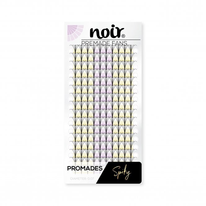 Noir Volume Lashes  5D 0.07 Promade Fans Spiky Hybrid Eyelash Extensions