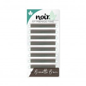 6D W Brown Lash Extensions – Brunette Wide Volume Lashes Noir Ivy