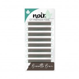 7D W Brown Lash Extensions – Brunette Wide Volume Lashes Noir Ivy