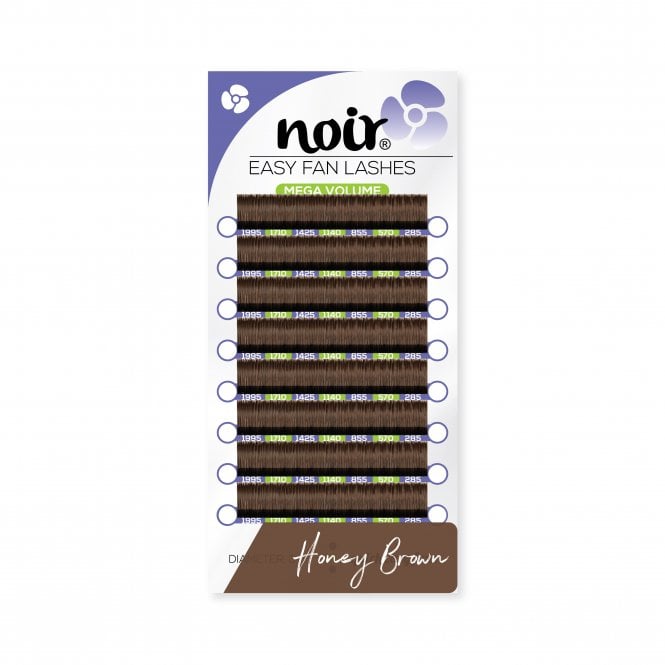 Noir Volume Lashes Brown Easy Fan Lashes 0.05 Mega Volume Lashes - Honey
