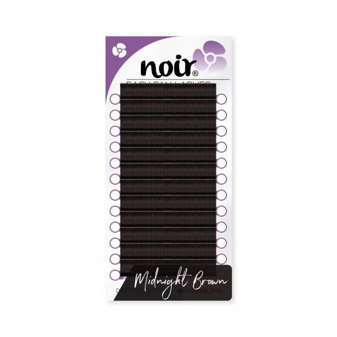 Noir Volume Lashes Brown Easy Fan Lashes 0.07 Russian Volume Lashes - Midnight
