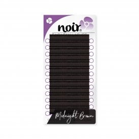 Brown Easy Fan Lashes 0.07 Russian Volume Lashes - Midnight