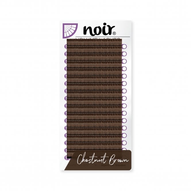 Noir Volume Lashes Brown Russian Lashes 0.07 Faux Mink Eyelash Extensions - Chestnut