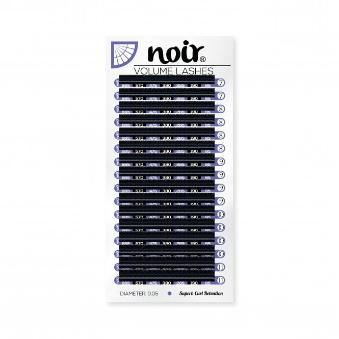 Noir Volume Lashes Mega Volume Lash Extensions Inner Corner Mixed Tray