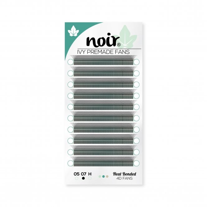 Noir Volume Lashes Noir Ivy 4D Premade Lash Fans Long Stem