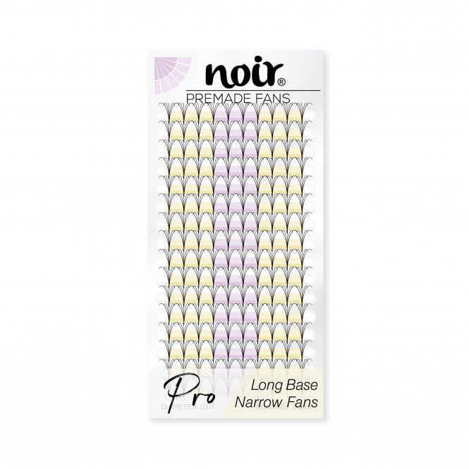 Noir Volume Lashes Pro 0.07 5D Premade Lash Fans Long Stem Narrow Fans