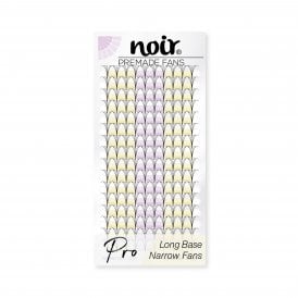 Pro 0.07 5D Premade Lash Fans Long Stem Narrow Fans