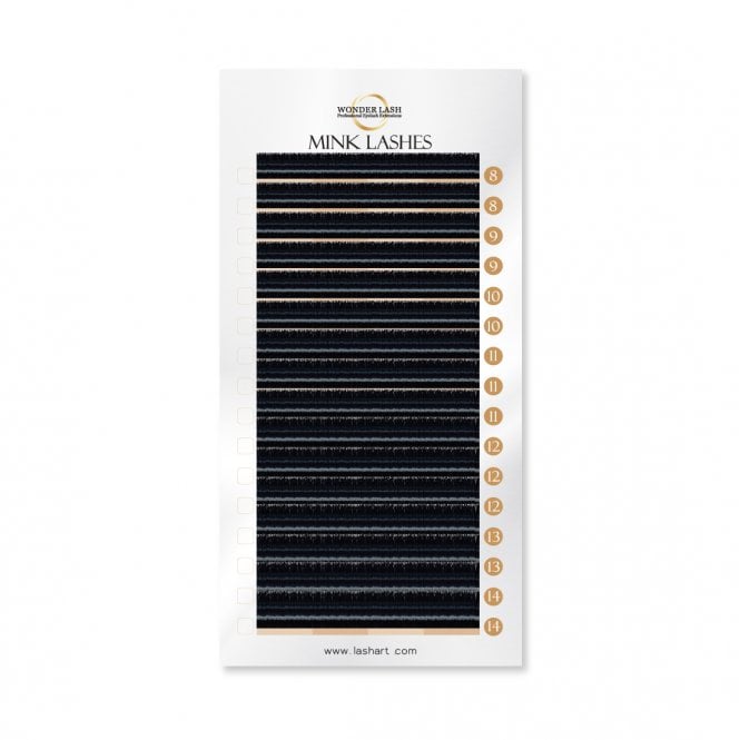 WonderLash  Faux Mink Classic Lash Extensions Mix Tray
